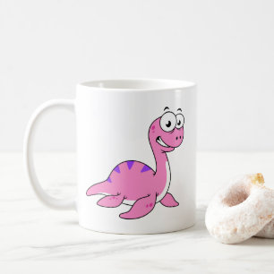 Niedliche Illustration des Loch Ness Monsters. Kaffeetasse