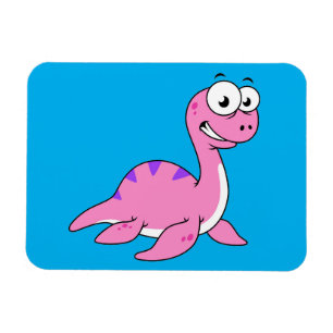 Niedliche Illustration des Loch Ness Monsters. Magnet