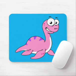 Niedliche Illustration des Loch Ness Monsters. Mousepad