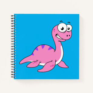 Niedliche Illustration des Loch Ness Monsters. Notizbuch