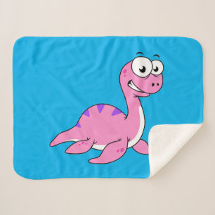Niedliche Illustration des Loch Ness Monsters. Sherpadecke
