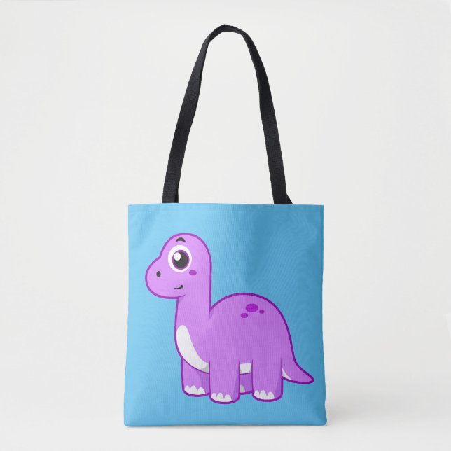 Niedliche Illustration eines Brontosaurus Dinosaur (Vorderseite)