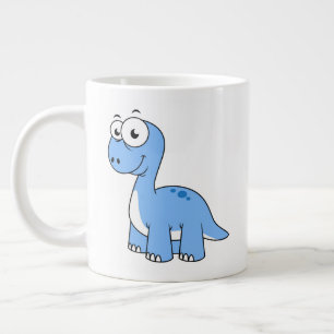 Niedliche Illustration eines Brontosaurus. Jumbo-Tasse