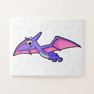 Niedliche Illustration eines fliegenden Pterodakty Puzzle