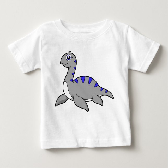 Niedliche Illustration eines Loch Ness Monsters. Baby T-shirt (Vorderseite)