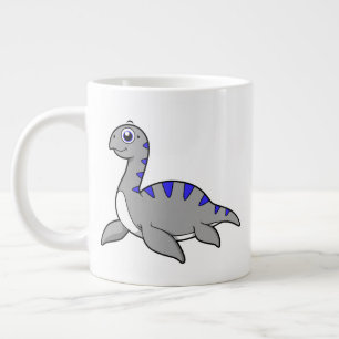 Niedliche Illustration eines Loch Ness Monsters. Jumbo-Tasse