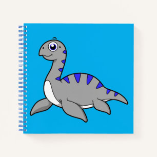 Niedliche Illustration eines Loch Ness Monsters. Notizbuch