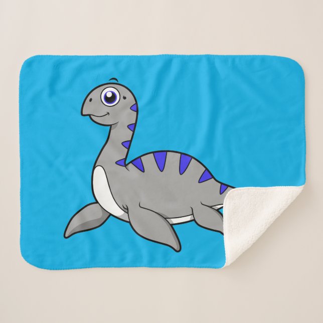 Niedliche Illustration eines Loch Ness Monsters. Sherpadecke (Vorderseite (Horizontal))