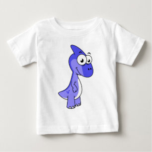 Niedliche Illustration eines Parasaurolophus Dinos Baby T-shirt