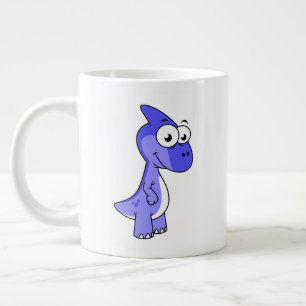 Niedliche Illustration eines Parasaurolophus Dinos Jumbo-Tasse