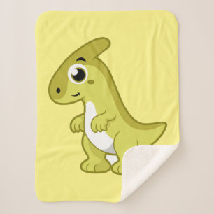 Niedliche Illustration eines Parasaurolophus Dinos Sherpadecke
