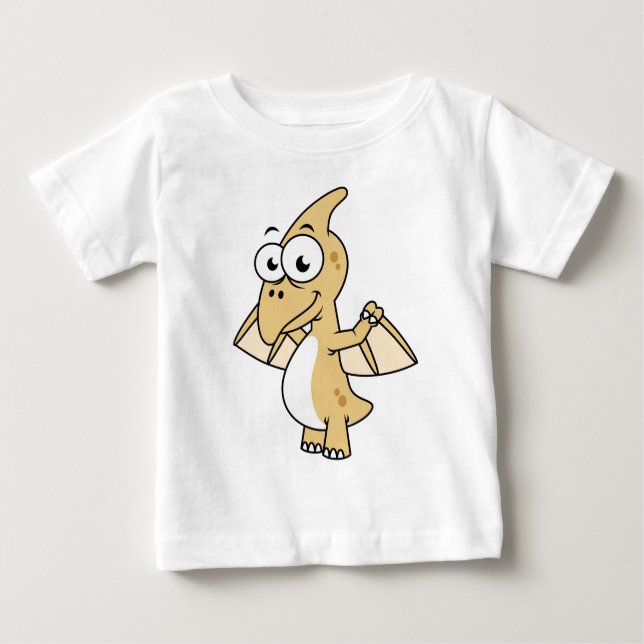Niedliche Illustration eines Pterodaktyls. 2 Baby T-shirt (Vorderseite)