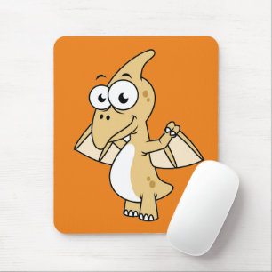 Niedliche Illustration eines Pterodaktyls. 2 Mousepad