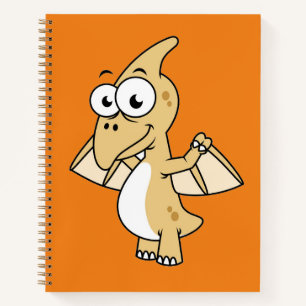 Niedliche Illustration eines Pterodaktyls. 2 Notizbuch