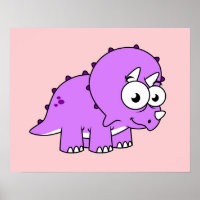 Niedliche Illustration eines Triceratops.