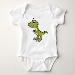 Niedliche Illustration eines Tyrannosaurus Rex. Baby Strampler