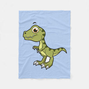 Niedliche Illustration eines Tyrannosaurus Rex. Fleecedecke