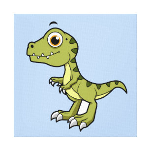 Niedliche Illustration eines Tyrannosaurus Rex. Leinwanddruck