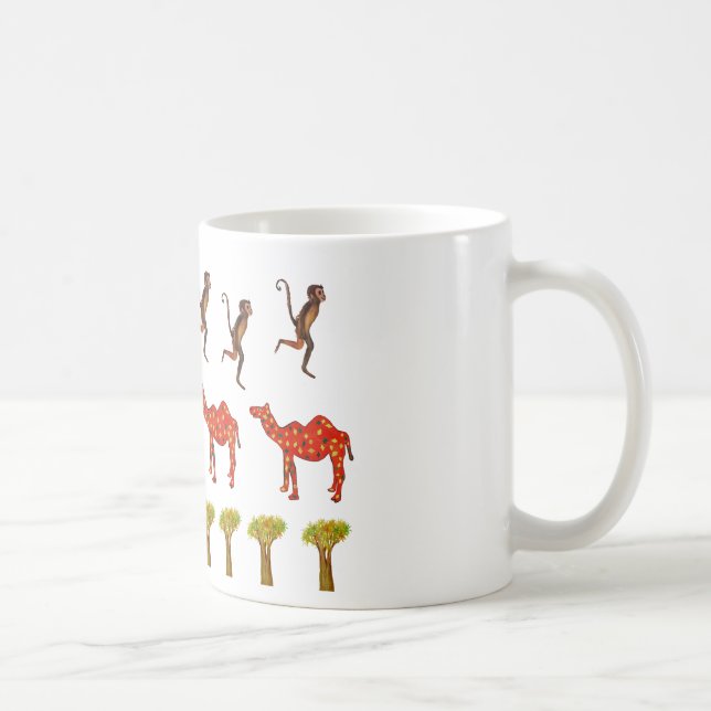 Niedliche Illustration für afrikanische Tiere Klas Kaffeetasse (Rechts)