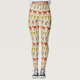 Niedliche Illustration für afrikanische Tiere - ku Leggings