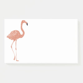 Niedliche Illustration Rotes Flamingo Linocut Post-it Klebezettel