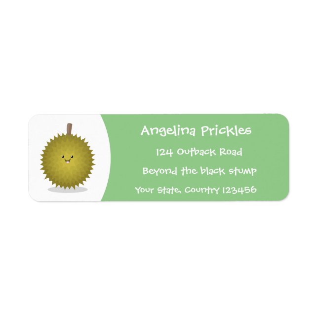 Niedliche Illustration von Happy-Duran-Cartoon (Vorne)