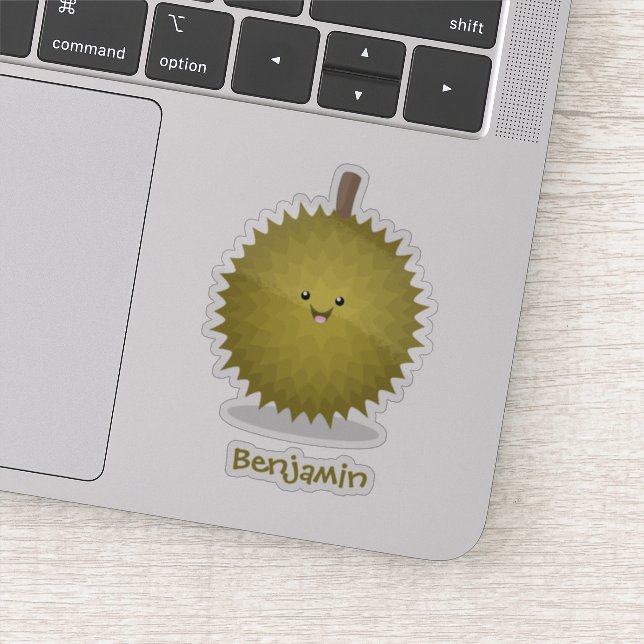 Niedliche Illustration von Happy-Duran-Cartoon Aufkleber (Detail)