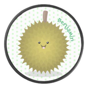 Niedliche Illustration von Happy-Duran-Cartoon Eishockey Puck