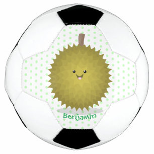Niedliche Illustration von Happy-Duran-Cartoon Fußball