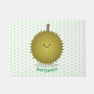 Niedliche Illustration von Happy-Duran-Cartoon Fußmatte