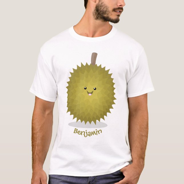 Niedliche Illustration von Happy-Duran-Cartoon T-Shirt (Vorderseite)