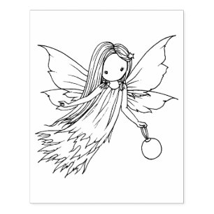 Niedliche Illustration von Molly Harrison Gummistempel