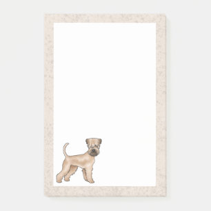 Niedliche Illustration von weichgeriebenem Hund Post-it Klebezettel