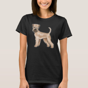 Niedliche Illustration von weichgeriebenem Hund T-Shirt