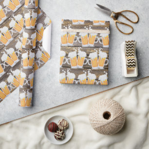 Niedliche Imitate Holzbiermuster Tasse gefliester  Geschenkpapier