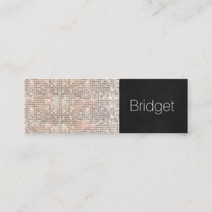 Niedliche Imitate Sequins Beauty Fashion Makeup Ar Mini Visitenkarte