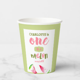 niedliche in einer Melone 1. Geburtstag Wassermelo Pappbecher
