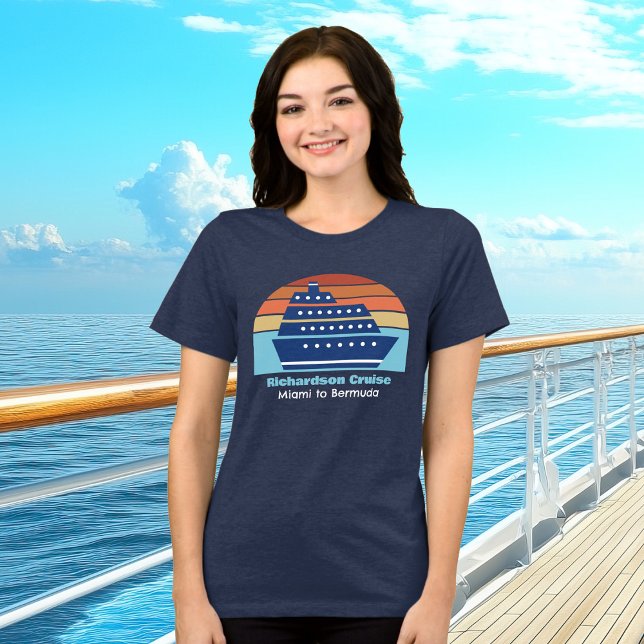 Niedliche individuelle Kreuzfahrtschifffahrt Tri-Blend Shirt (Von Creator hochgeladen)