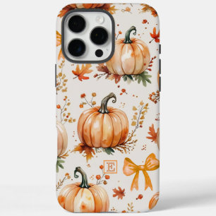 Niedliche Individuelle Name Herbstpumpen und -bohr iPhone 16 Pro Max Hülle