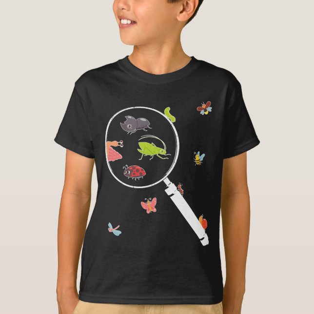 Niedliche Insekten-Magnifier Ladybug Bee Ant Bug T-Shirt (Vorderseite)