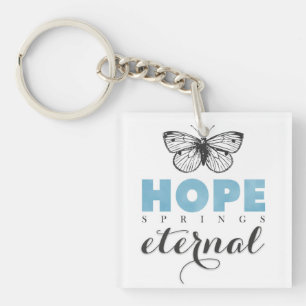 Niedliche Inspiration Hope Springs Ewiger Butterfl Schlüsselanhänger
