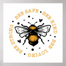 niedliche inspirierende Bienenliebhaber Wortart Po