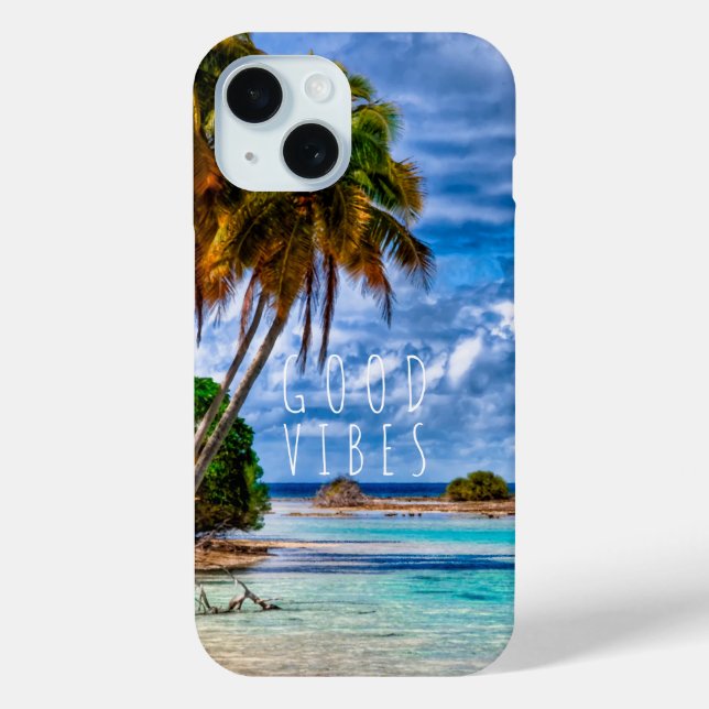 Niedliche, inspirierende Hawaiian Beach Summer Lan Case-Mate iPhone Hülle (Rückseite)
