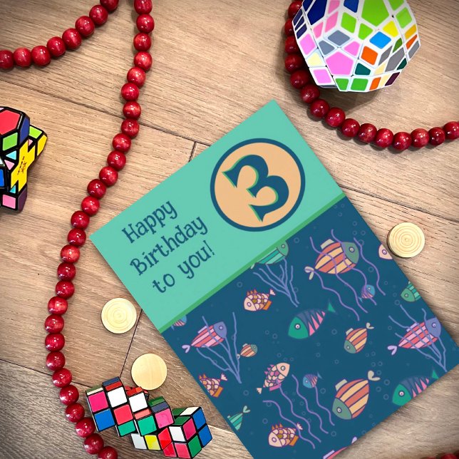 Niedliche Inspirivität von Fischen, individuelle G Karte (Von Creator hochgeladen)