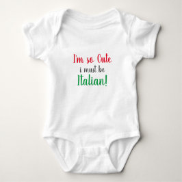 Niedliche italienische Babydusche Baby Strampler