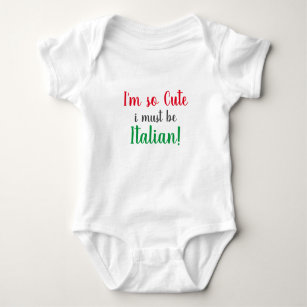 Niedliche italienische Babydusche Baby Strampler