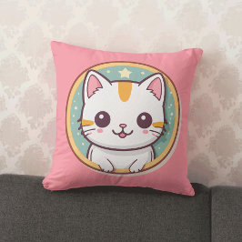Niedliche japanische Katze Kawaii Kitten Kissen