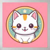 Niedliche japanische Katze Kawaii Kitten