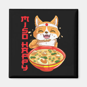 Niedliche japanische Shiba Inu Dog Miso Soup Magnet