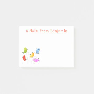 Niedliche Jellybohnen springen Cartoon Illustratio Post-it Klebezettel